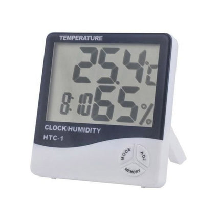 LCD ψηφιακό θερμόμετρο, ρολόι και μετρητής υγρασίας