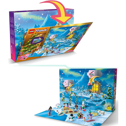 LEGO Friends: Advent Calendar Χριστουγεννιάτικο Ημερολόγιο 24 Ημερών με 211 Κομμάτια 42698, 6+ Ετών