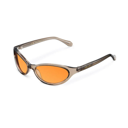 MELLER LELA Unisex Περιμετρικά Γυαλιά Ηλίου Cat-Eye με Καμηλό Σκελετό και Πορτοκαλί Φακούς UV400 LEL-CAMELORANGE Camel Orange