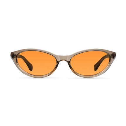 MELLER LELA Unisex Περιμετρικά Γυαλιά Ηλίου Cat-Eye με Καμηλό Σκελετό και Πορτοκαλί Φακούς UV400 LEL-CAMELORANGE Camel Orange
