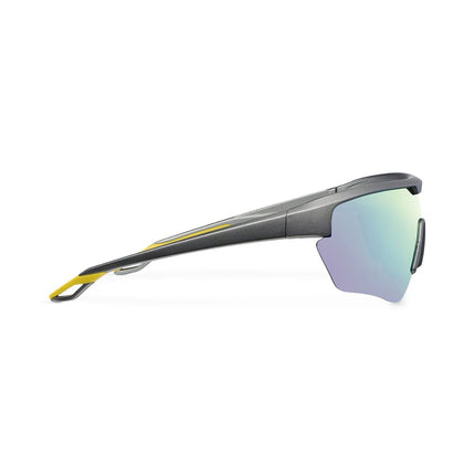 MELLER Lila Polaroid Γυαλιά Ηλίου Wrap-Around με Ασημί Σκελετό και Ασημί Polarized Φακούς UV400 Lead Chrome