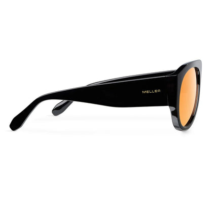 MELLER LIRA Unisex Γυαλιά Ηλίου Τύπου Αεροπόρου με Μαύρο Σκελετό και Πορτοκαλί Φακούς UV400 LIR-TUTORANGE Black Orange