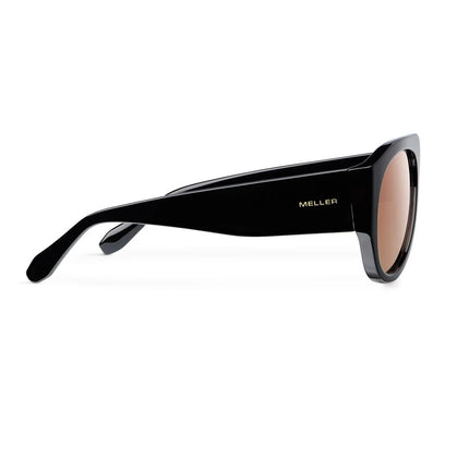 MELLER LIRA Unisex Γυαλιά Ηλίου Τύπου Αεροπόρου με Μαύρο Σκελετό και Καφέ Πολωτικούς Φακούς UV400 LIR-TUTGBROWN Black Brown