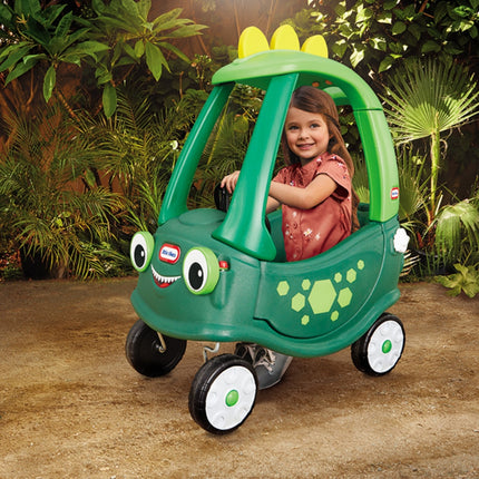 LITTLE TIKES COZY COUPE® Δεινόσαυρος Παιδικό Αυτοκινητάκι Ride-On με Οροφή & Λαβή Γονέα 18+Μηνών, Πράσινο