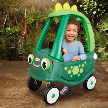 LITTLE TIKES COZY COUPE® Δεινόσαυρος Παιδικό Αυτοκινητάκι Ride-On με Οροφή & Λαβή Γονέα 18+Μηνών, Πράσινο
