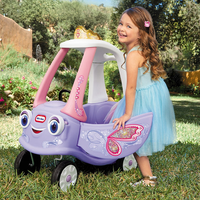 LITTLE TIKES COZY COUPE® Νεράιδα Παιδικό Αυτοκινητάκι Ride-On με Οροφή & Λαβή Γονέα 18+Μηνών, Ροζ