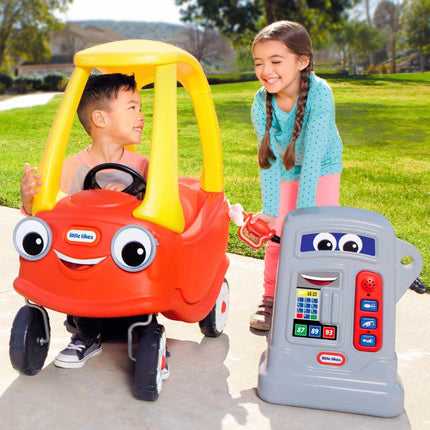 LITTLE TIKES COZY COUPE® Παιδικό Αυτοκινητάκι Ride-On με Οροφή & Λαβή Γονέα 18+Μηνών, Κόκκινο-Κίτρινο
