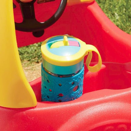LITTLE TIKES COZY COUPE® Παιδικό Αυτοκινητάκι Ride-On με Οροφή & Λαβή Γονέα 18+Μηνών, Κόκκινο-Κίτρινο