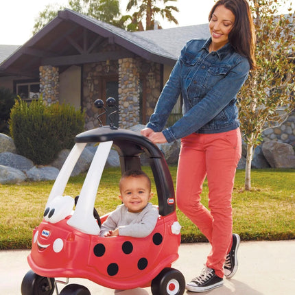 LITTLE TIKES COZY COUPE® Πασχαλίτσα Ladybird Παιδικό Αυτοκινητάκι Ride-On με Οροφή & Λαβή Γονέα 18+Μηνών, Κόκκινο