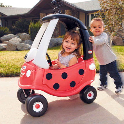 LITTLE TIKES COZY COUPE® Πασχαλίτσα Ladybird Παιδικό Αυτοκινητάκι Ride-On με Οροφή & Λαβή Γονέα 18+Μηνών, Κόκκινο