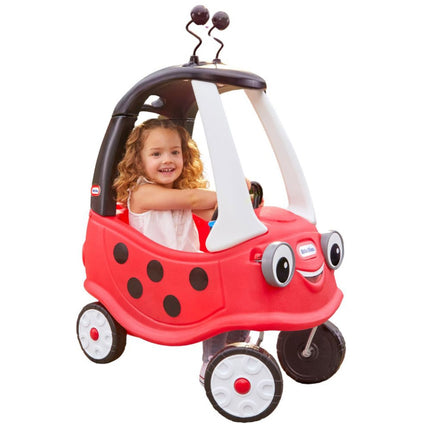 LITTLE TIKES COZY COUPE® Πασχαλίτσα Ladybird Παιδικό Αυτοκινητάκι Ride-On με Οροφή & Λαβή Γονέα 18+Μηνών, Κόκκινο