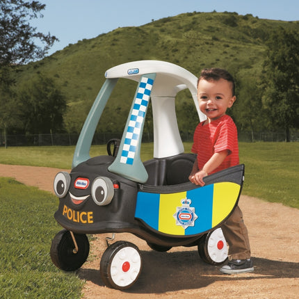 LITTLE TIKES COZY COUPE® Patrol™ Παιδικό Αυτοκινητάκι Ride-On με Οροφή & Λαβή Γονέα 18+Μηνών, Μαύρο