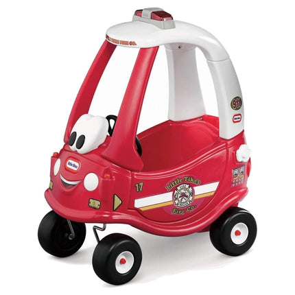 LITTLE TIKES COZY COUPE® Πυροσβεστική Παιδικό Αυτοκινητάκι Ride-On με Οροφή & Λαβή Γονέα 18+Μηνών, Κόκκινο