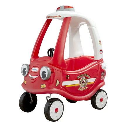 LITTLE TIKES COZY COUPE® Πυροσβεστική Παιδικό Αυτοκινητάκι Ride-On με Οροφή & Λαβή Γονέα 18+Μηνών, Κόκκινο