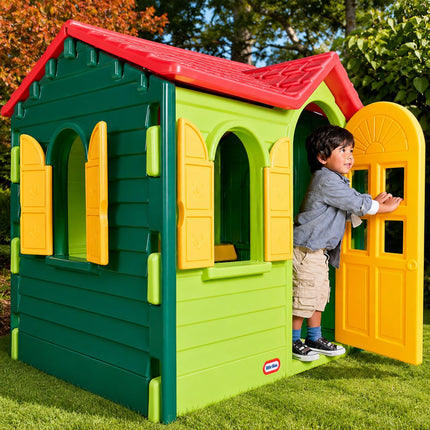 Little Tikes Παιδικό Σπιτάκι Cottage Εξοχικό με Ευρύχωρο Εσωτερικό & Παιχνίδι Κουζίνας Πράσινο, 2 χρονών+