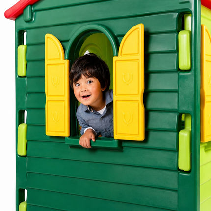 Little Tikes Παιδικό Σπιτάκι Cottage Εξοχικό με Ευρύχωρο Εσωτερικό & Παιχνίδι Κουζίνας Πράσινο, 2 χρονών+