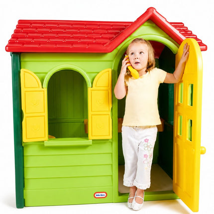 Little Tikes Παιδικό Σπιτάκι Cottage Εξοχικό με Ευρύχωρο Εσωτερικό & Παιχνίδι Κουζίνας Πράσινο, 2 χρονών+