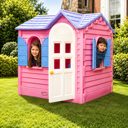 Little Tikes Παιδικό Σπιτάκι Cottage Εξοχικό με Ευρύχωρο Εσωτερικό & Παιχνίδι Κουζίνας Ροζ, 2 χρονών+