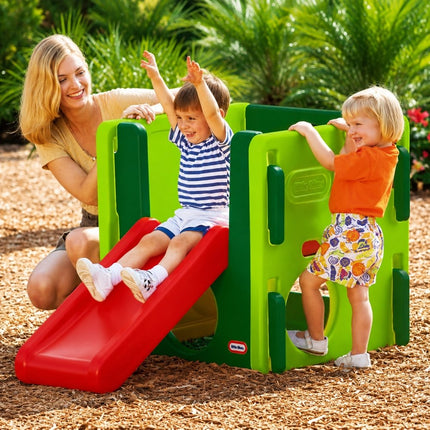 LITTLE TIKES Junior Activity Gym Παιδότοπος Δραστηριοτήτων με Τσουλήθρα για 18 Μηνών-4 Ετών Πράσινο