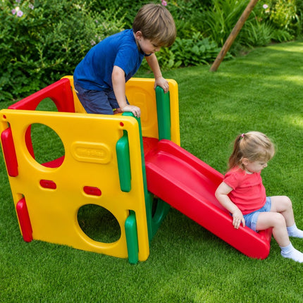 LITTLE TIKES Junior Activity Gym Παιδότοπος Δραστηριοτήτων με Τσουλήθρα για 18 Μηνών-4 Ετών Κίτρινο