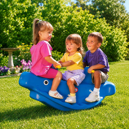Little Tikes Κουνιστή Τραμπάλα Φαλαινίτσα 18 μηνών + Μπλε