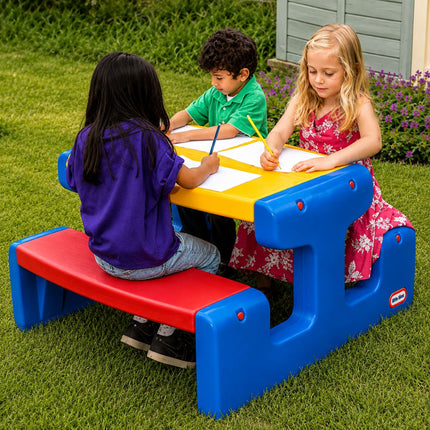 Little Tikes Μεγάλο Τραπέζι Πικ-Νικ Κόκκινο-Μπλέ 18 μηνών+
