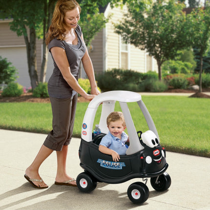LITTLE TIKES COZY COUPE® Patrol™ Παιδικό Αυτοκινητάκι Ride-On με Οροφή & Λαβή Γονέα 18+Μηνών, Μαύρο
