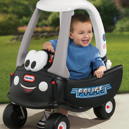 LITTLE TIKES COZY COUPE® Patrol™ Παιδικό Αυτοκινητάκι Ride-On με Οροφή & Λαβή Γονέα 18+Μηνών, Μαύρο