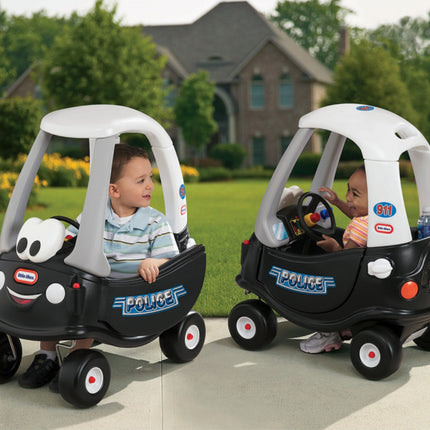 LITTLE TIKES COZY COUPE® Patrol™ Παιδικό Αυτοκινητάκι Ride-On με Οροφή & Λαβή Γονέα 18+Μηνών, Μαύρο