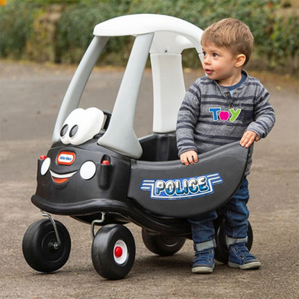 LITTLE TIKES COZY COUPE® Patrol™ Παιδικό Αυτοκινητάκι Ride-On με Οροφή & Λαβή Γονέα 18+Μηνών, Μαύρο