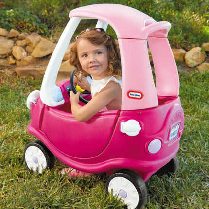 LITTLE TIKES COZY COUPE® Πριγκίπισσα Παιδικό Αυτοκινητάκι Ride-On με Οροφή & Λαβή Γονέα 18+Μηνών, Ροζ