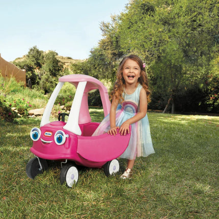 LITTLE TIKES COZY COUPE® Πριγκίπισσα Παιδικό Αυτοκινητάκι Ride-On με Οροφή & Λαβή Γονέα 18+Μηνών, Ροζ
