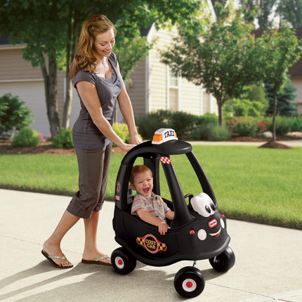 LITTLE TIKES COZY COUPE®Taxi Παιδικό Αυτοκινητάκι Ride-On με Οροφή & Λαβή Γονέα 18+Μηνών, Μαύρο