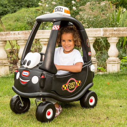 LITTLE TIKES COZY COUPE®Taxi Παιδικό Αυτοκινητάκι Ride-On με Οροφή & Λαβή Γονέα 18+Μηνών, Μαύρο