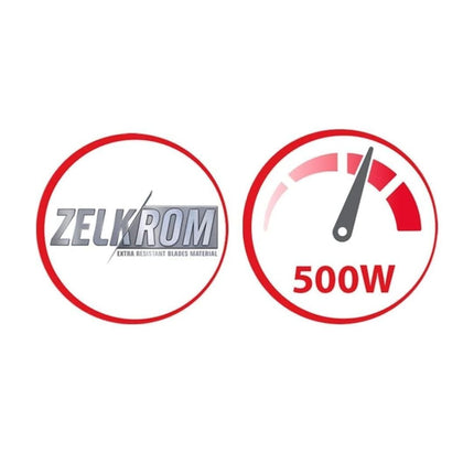 MOULINEX Genuine Μπλέντερ 500W με Χωρητικότητα Κανάτας 1.5L, 1 Ταχύτητα + Pulse & 4 Λεπίδες με Τεχνολογία Zelkrom LM241B27