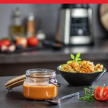 MOULINEX PerfectMix Cook Μπλέντερ Μαγειρέματος 1400W με Γυάλινη Κανάτα 2L, 10 Αυτόματα Προγράμματα, 6 ταχύτητες + Pulse, Λειτουργία Auto-Clean & Touch Οθόνη