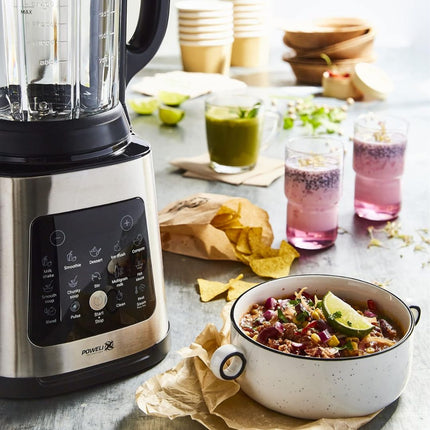 MOULINEX PerfectMix Cook Μπλέντερ Μαγειρέματος 1400W με Γυάλινη Κανάτα 2L, 10 Αυτόματα Προγράμματα, 6 ταχύτητες + Pulse, Λειτουργία Auto-Clean & Touch Οθόνη