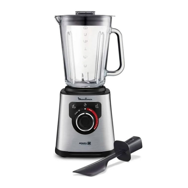 MOULINEX Μπλέντερ 1200W για Smoothies με Γυάλινη Κανάτα 2L, Ρυθμιζόμενη Ταχύτητα + Λειτουργία Pulse, 6 Ανοξείδωτες Λεπίδες & 3 Προγράμματα LM871D10