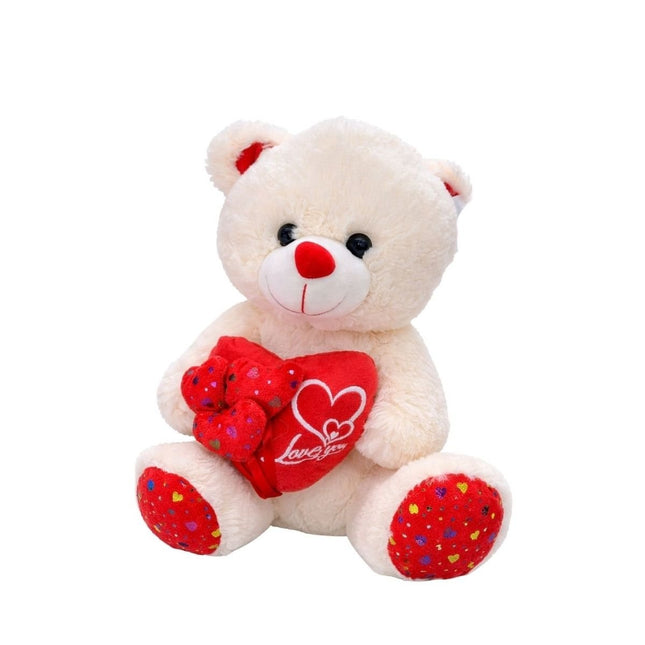 Λούτρινο Αρκουδάκι με Κόκκινη Καρδιά “Love You”