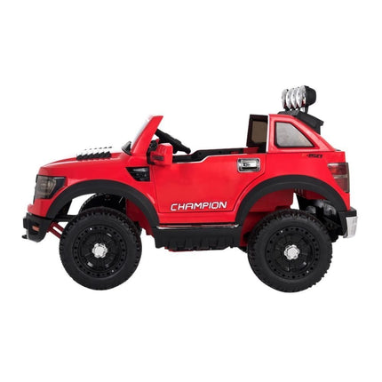 Παιδικό Ηλεκτροκίνητο Αυτοκίνητο Long Jeep Κόκκινο 12V, 7Ah με Τηλεχειριστήριο, Φώτα & Μουσική
