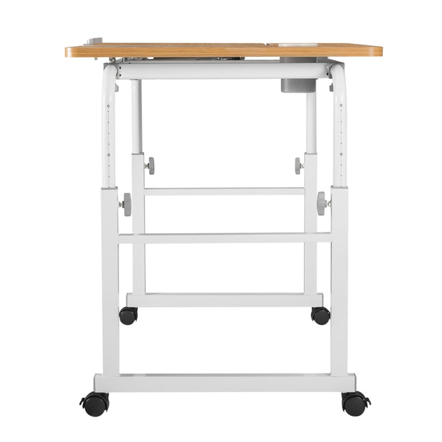 Lumivida Τροχήλατο Τραπεζάκι Laptop 60x80cm με Ρυθμιζόμενο Ύψος, Πλάτος & Κλίση FWS10-1