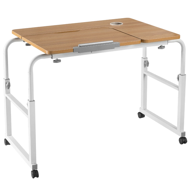 Lumivida Τροχήλατο Τραπεζάκι Laptop 60x80cm με Ρυθμιζόμενο Ύψος, Πλάτος & Κλίση FWS10-1