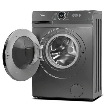 Midea Πλυντήριο Ρούχων 7Kg Lunar Dial Series με Steam Care, HealthGuard, Inverter Motor & 1400 Στροφές, MF100W70B/T-CY Σκούρος Γραφίτης