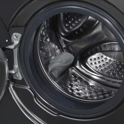 Midea Πλυντήριο Ρούχων 8Kg Lunar Series με Steam Care, Turbo Wash, 1400 Στροφές & Wi-Fi, MF200W80WB/T-CY Σκούρος Γραφίτης