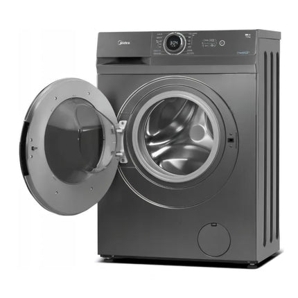 Midea Πλυντήριο Ρούχων 8Kg Lunar Dial Series με Steam Care, HealthGuard, Inverter Motor & 1400 Στροφές, MF100W80B/T-CY Σκούρος Γραφίτης