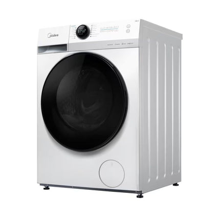 Midea Πλυντήριο Ρούχων 12Kg Lunar Series με Inverter Quattro, HealthGuard, Steam, Wi-Fi & Ενεργειακή Κλάση A, MF200W120WB/W Λευκό