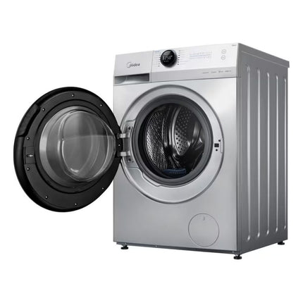 Midea Πλυντήριο Ρούχων 12Kg Lunar Series με Inverter Quattro, HealthGuard, Steam, Wi-Fi & Ενεργειακή Κλάση A, MF200W120WB/W Λευκό