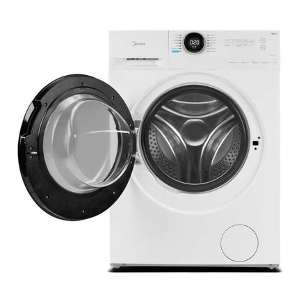 Midea Πλυντήριο Ρούχων 8Kg Lunar Series με Steam Care, Turbo Wash, Wi-Fi & 1400 Στροφές, MF200W80WB/W-CY Λευκό