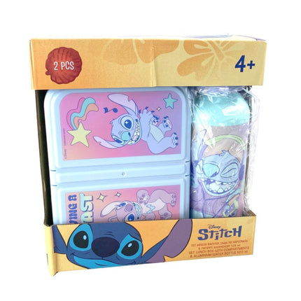 Disney Stitch Lunch Σετ με Φαγητοδοχείο & Παγούρι Αλουμινίου 520ml 4+ Ετών