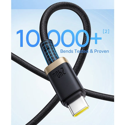 Baseus Cable USB-C to USB-C Dura Braided 1.0m 240W Black